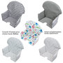 Voir la diapositive 5 : Monsieur Bébé Chaise haute bébé réglable hauteur et tablette