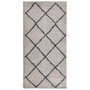 Voir la diapositive 2 : VIDAXL Tapis shaggy a poils longs moderne beige anthracite 100x200 cm