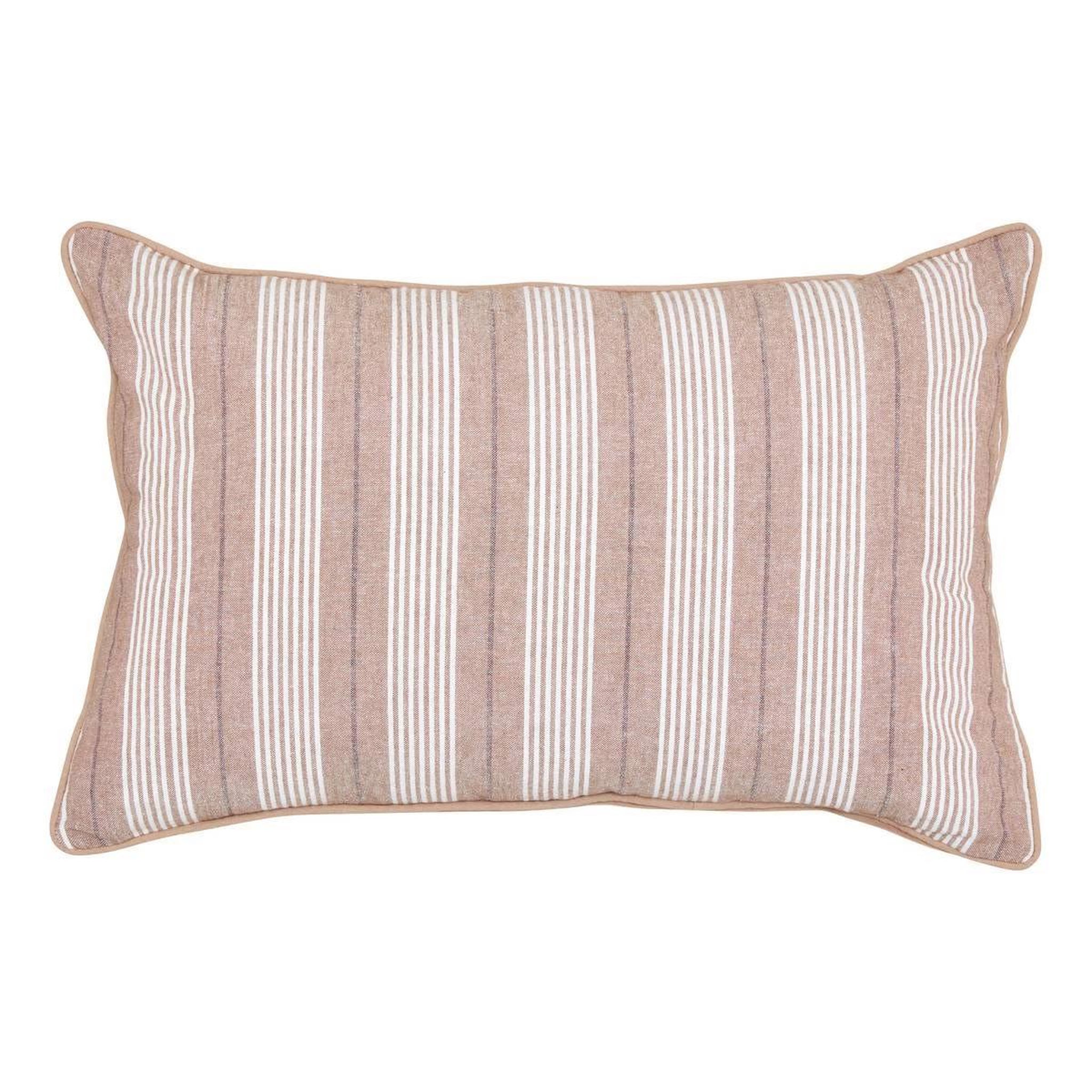 ATMOSPHERA Coussin déco à rayures  groove  38x58cm beige