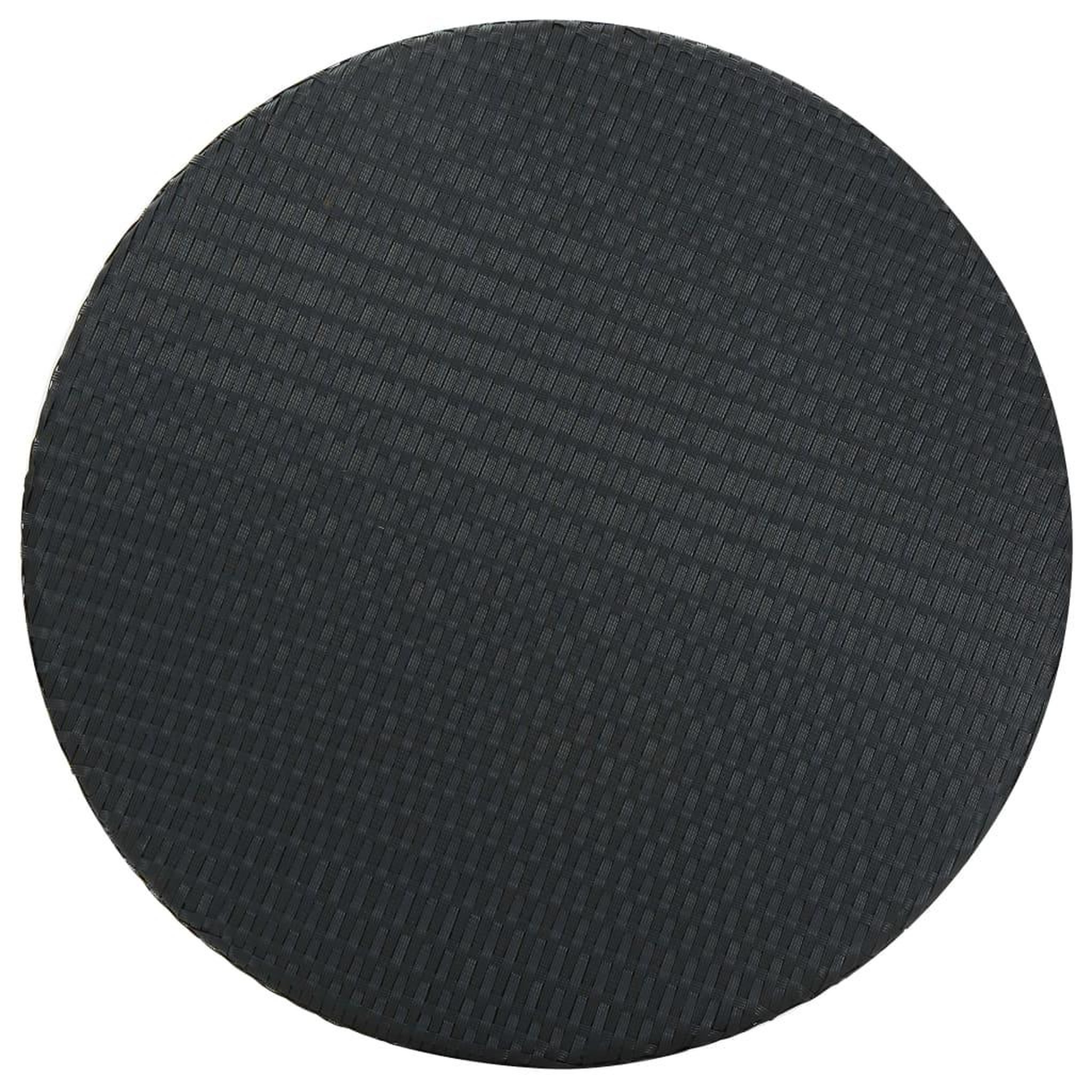 Voir la diapositive 4 : VIDAXL Ensemble de bar de jardin 5 pcs et coussins Resine tressee Noir