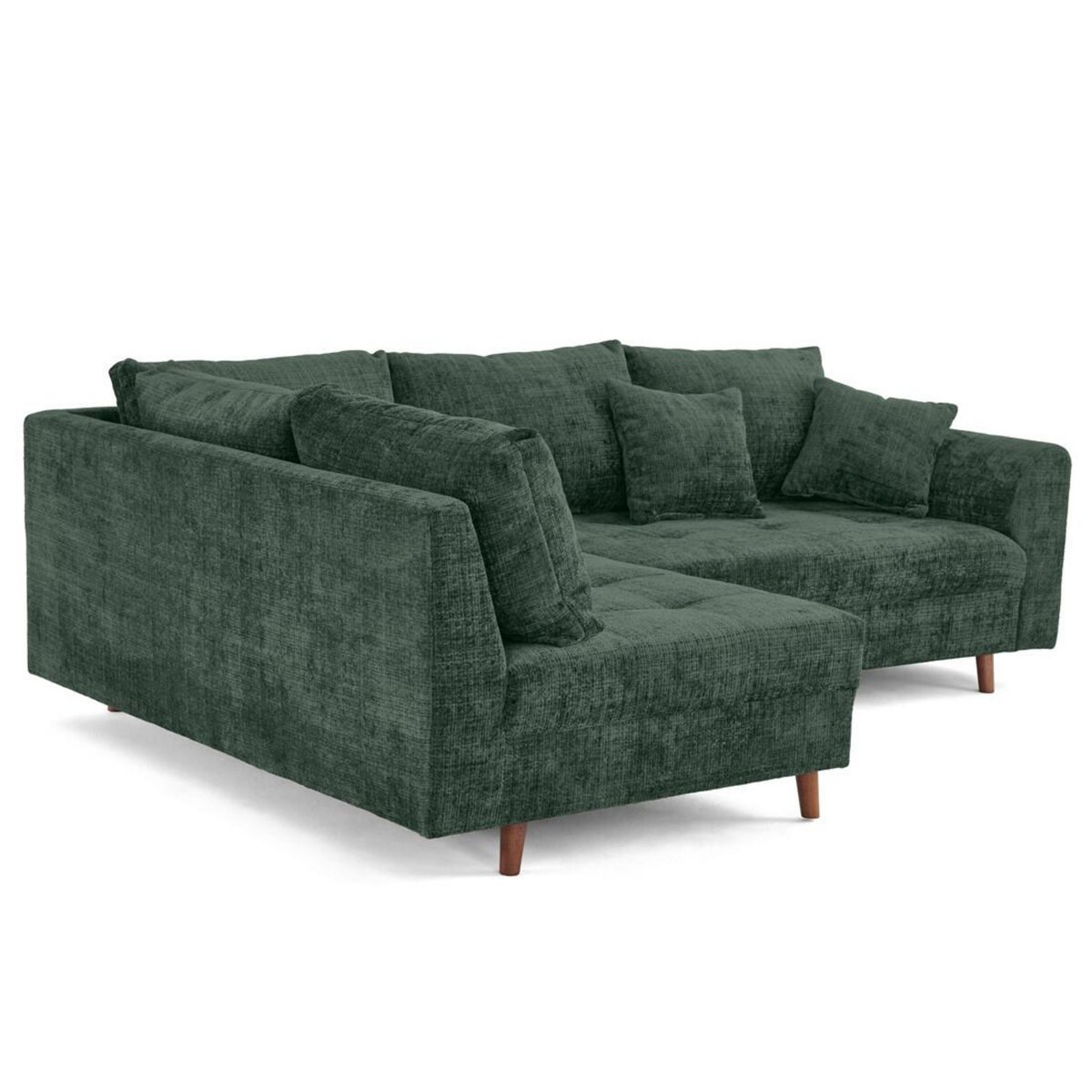 LISA DESIGN Rune - canapé d'angle gauche 4 places en velours texturé