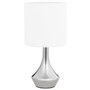VIDAXL Lampes de table 2 pcs Bouton tactile Blanc E14