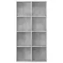 VIDAXL Bibliotheque/Buffet Gris beton 66 x 30 x 130 cm Agglomere