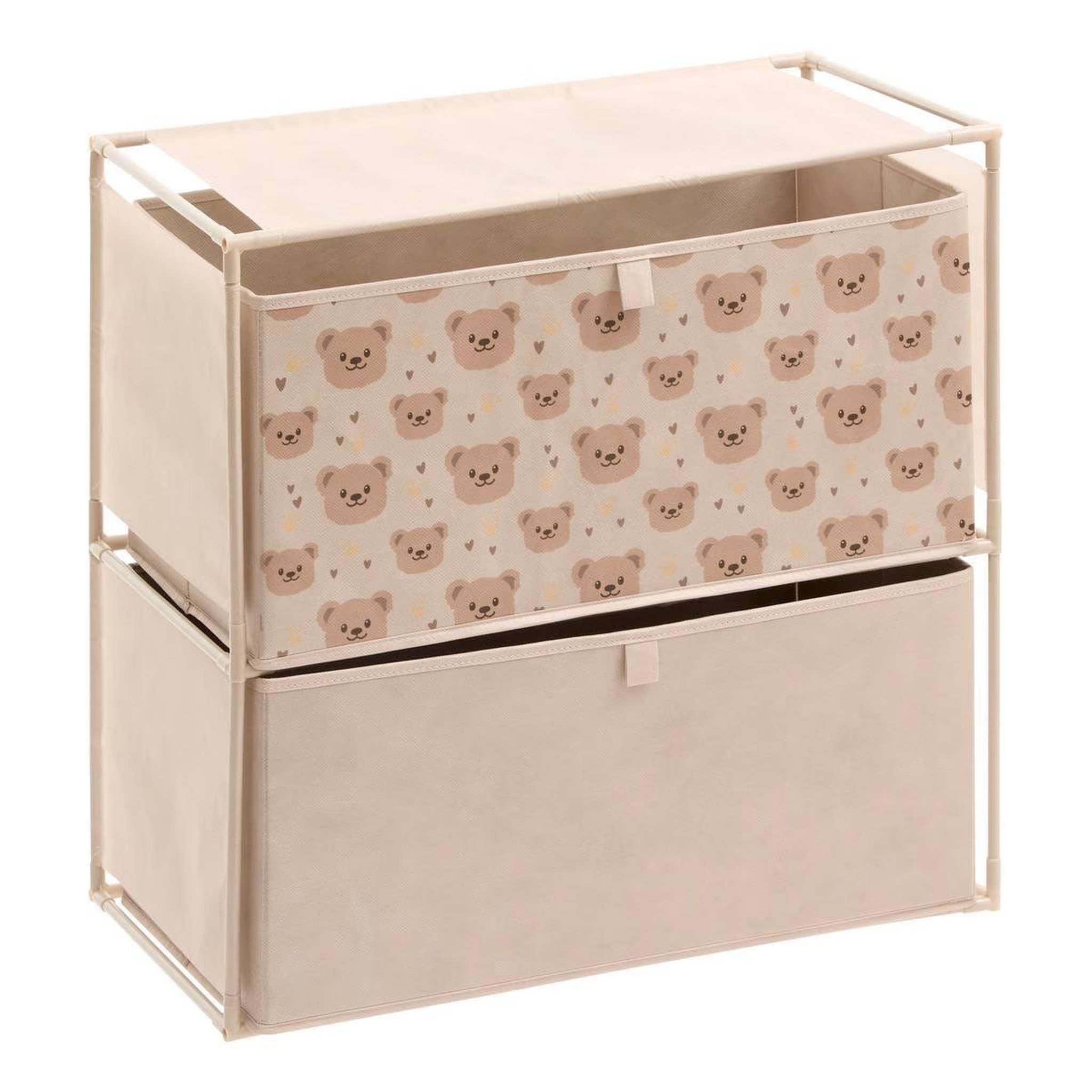 Atmosphera Kids Commode enfant 2 tiroirs  orso  60cm beige