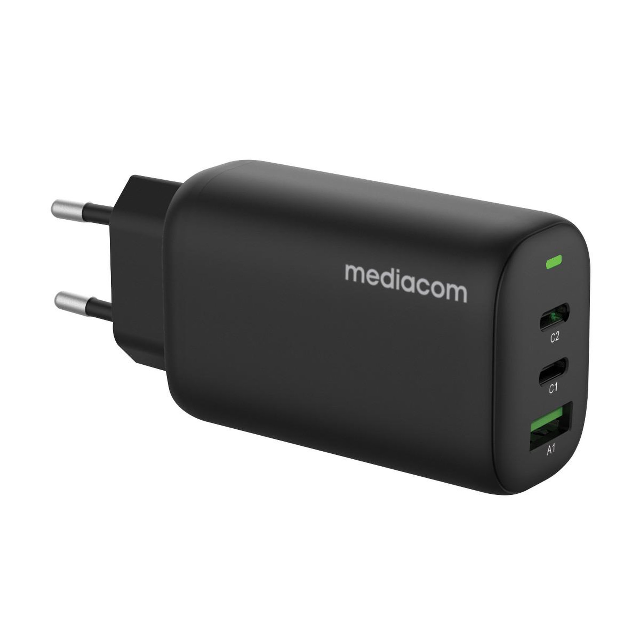 Voir la diapositive 2 : MEDIACOM Mediacom md-a140 chargeur d'appareils mobiles casques, casque, netbook, smartphone, tablette noir secteur charge rapide intérieure