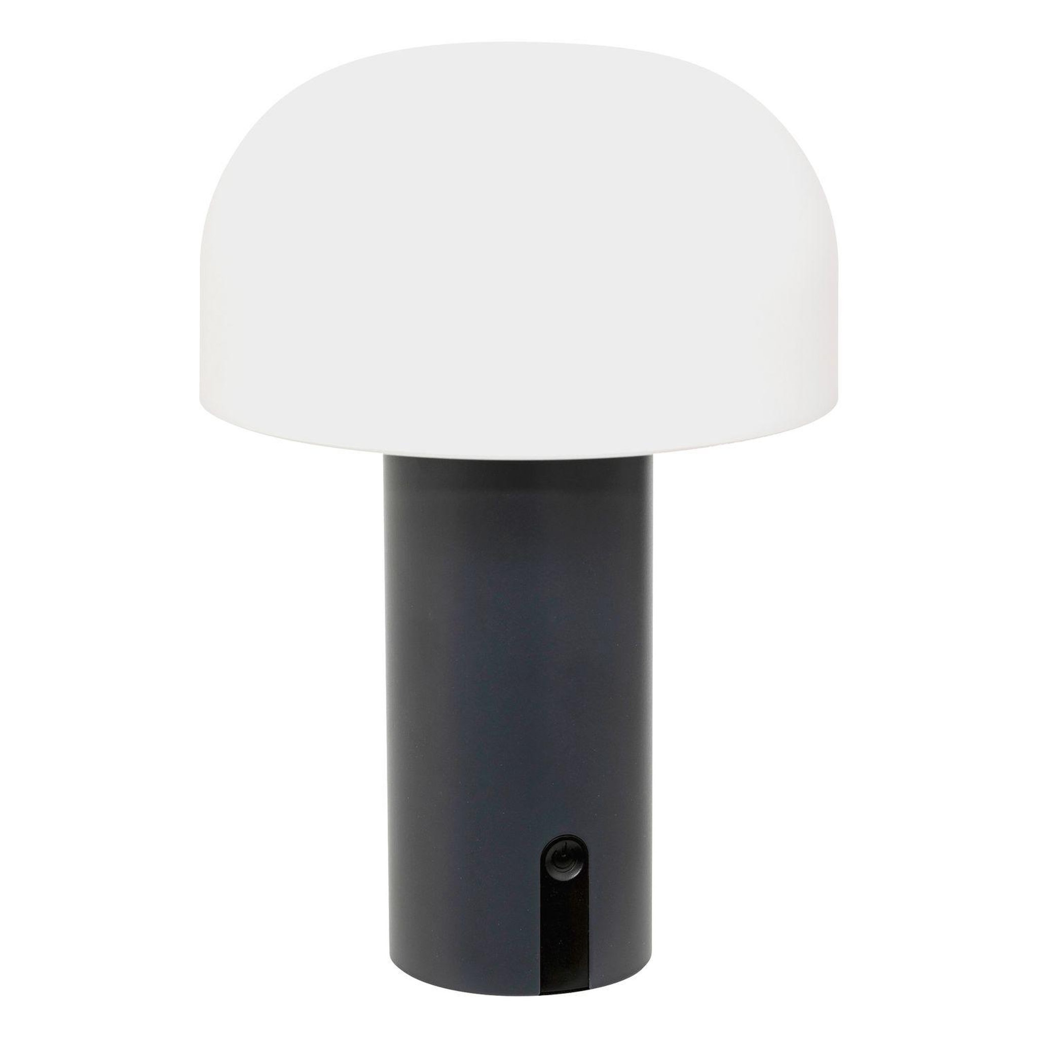 ATMOSPHERA Lampe d'extérieure rechargeable en métal jany - gris foncé