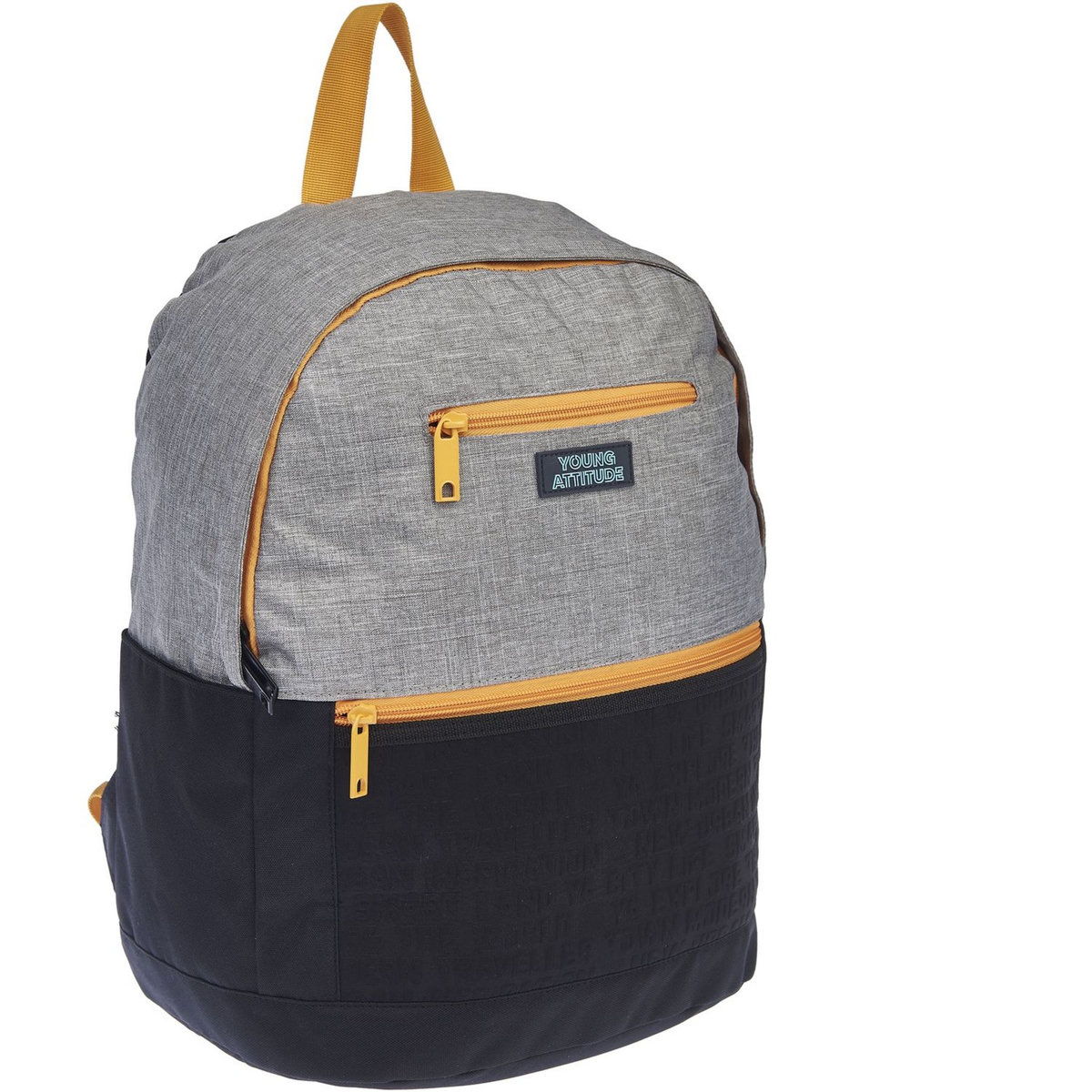 YOUNG'S ATTITUDE Sac à dos 1 compartiment bicolore gris TRENDY BORNE