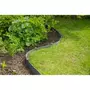NATURE Bordure de jardin - NATURE - Gris - PE recyclé, épaisseur 3 mm - H15 cm x 10 m - 10 Ancres grises - H26,7 x 1,9 x 1,8 cm