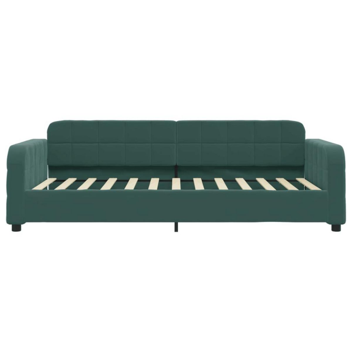 VIDAXL Lit de repos sans matelas vert fonce 90x200 cm velours
