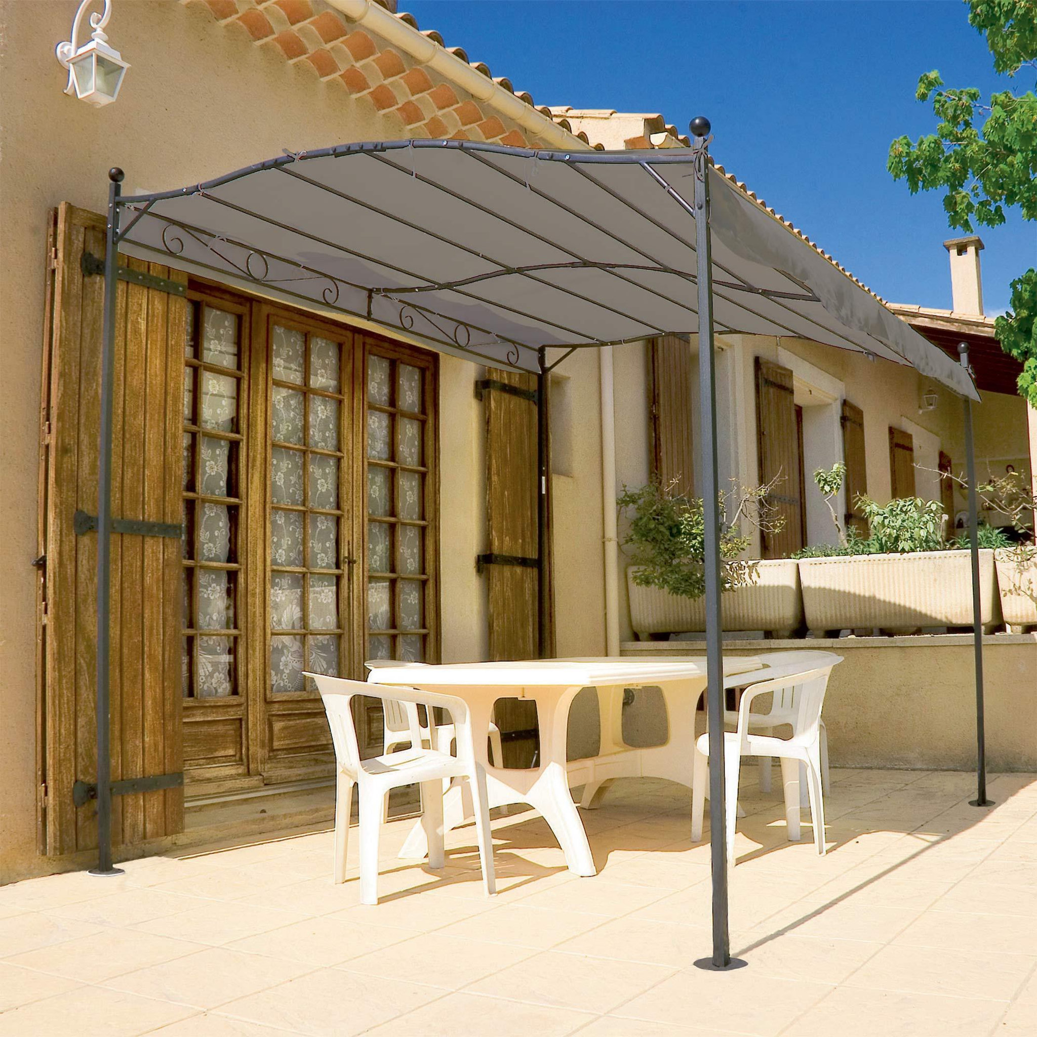 WERKAPRO Toile d'ombrage taupe 3 x 2,5 m WERKA PRO