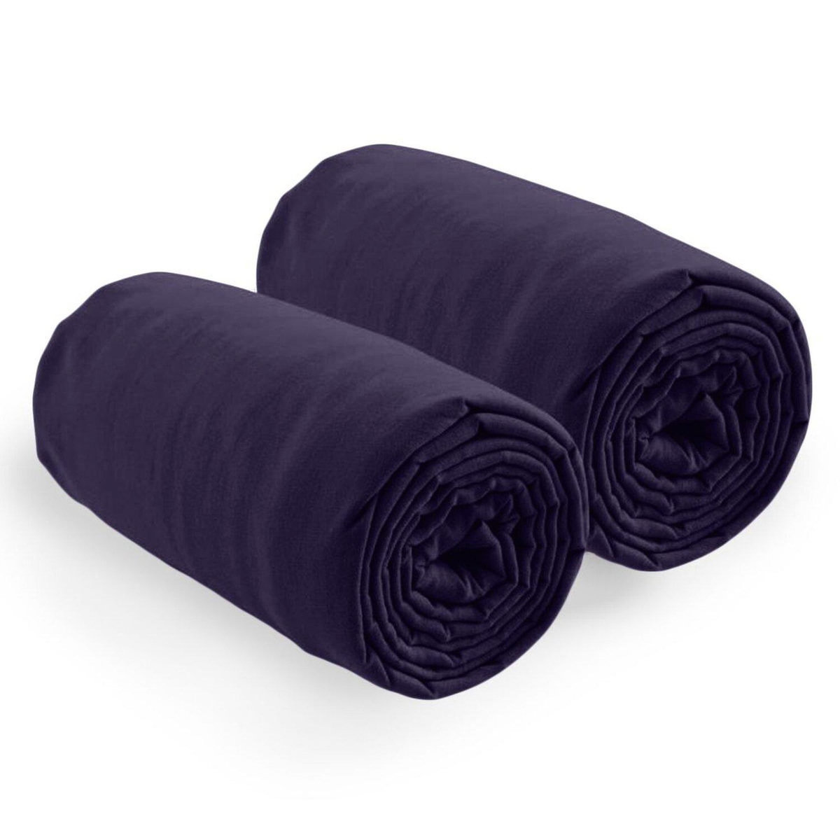 Home collection 2 draps housse bonnet 35cm 100% coton 57fils