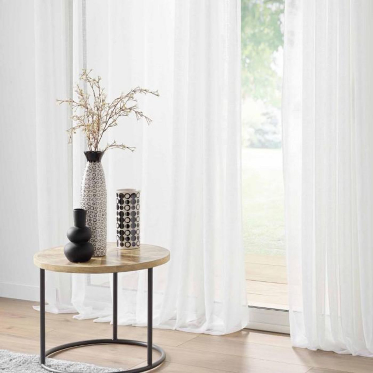 Paris Prix Rideau Voilage à Œillets  Carlin  240x240cm Naturel