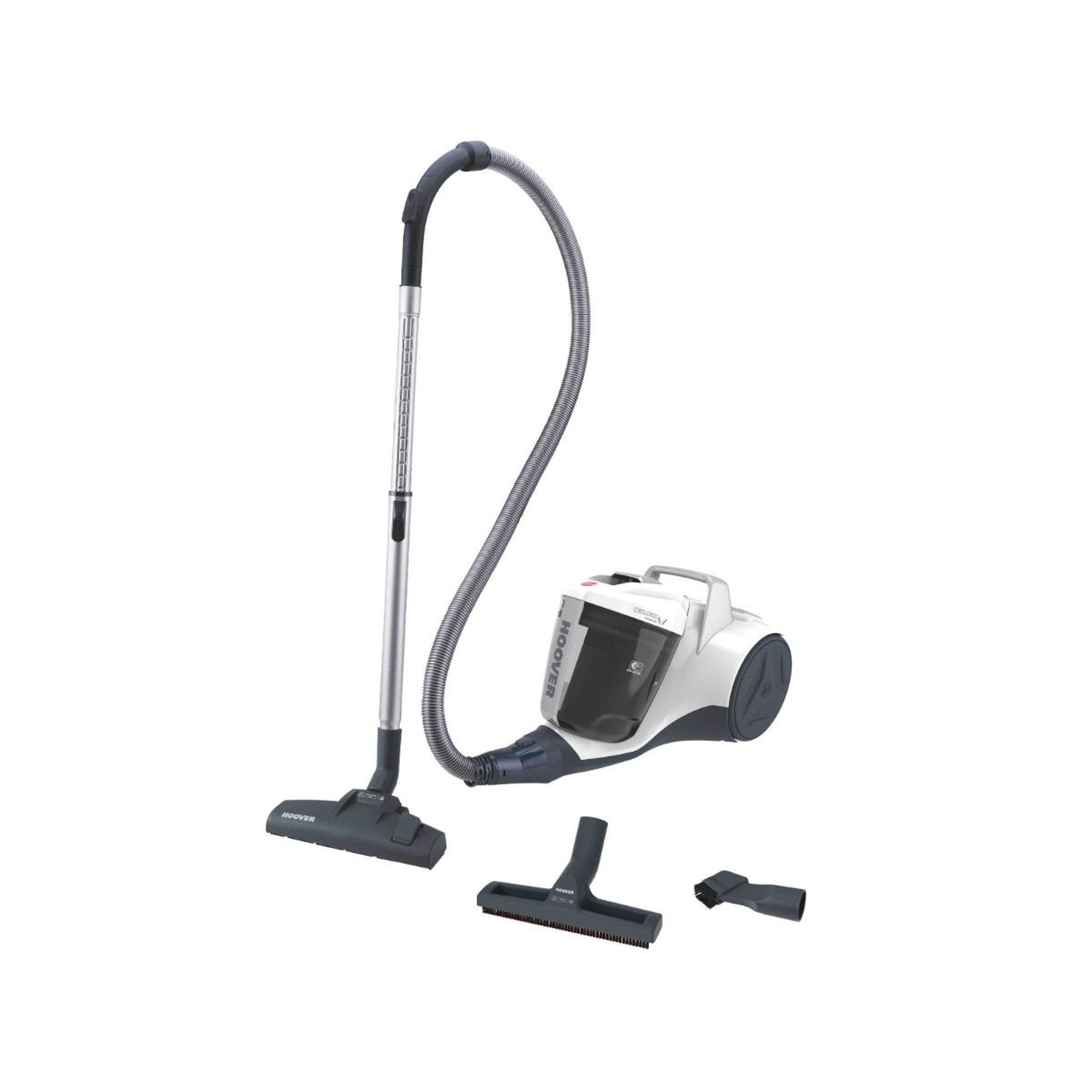 Voir la diapositive 4 : HOOVER Aspirateur traîneau 700w 78db blanc noir - BR23PAR