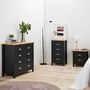 Voir la diapositive 4 : VS VENTA-STOCK Commode 5 tiroirs Jade dans les tiroirs Anthracite, 79 cm Longueur