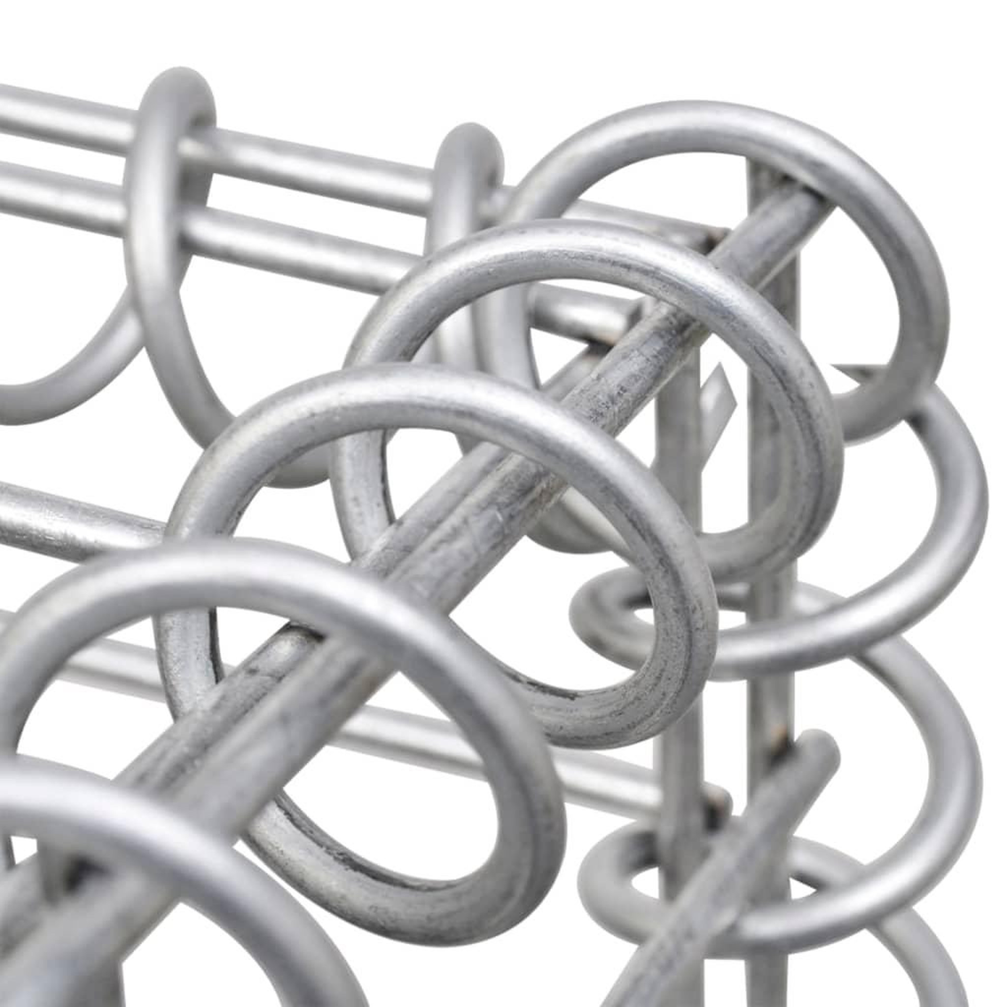 Voir la diapositive 5 : VIDAXL Mur en gabion avec couvercle acier galvanise 600 x 50 x 200 cm