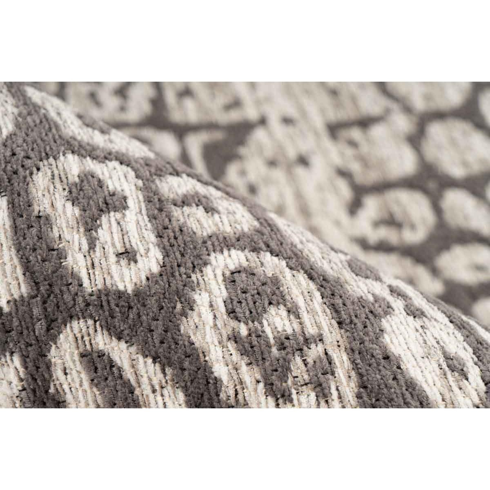Voir la diapositive 3 : Paris Prix Tapis tissé vintage à poils plats  davio  gris