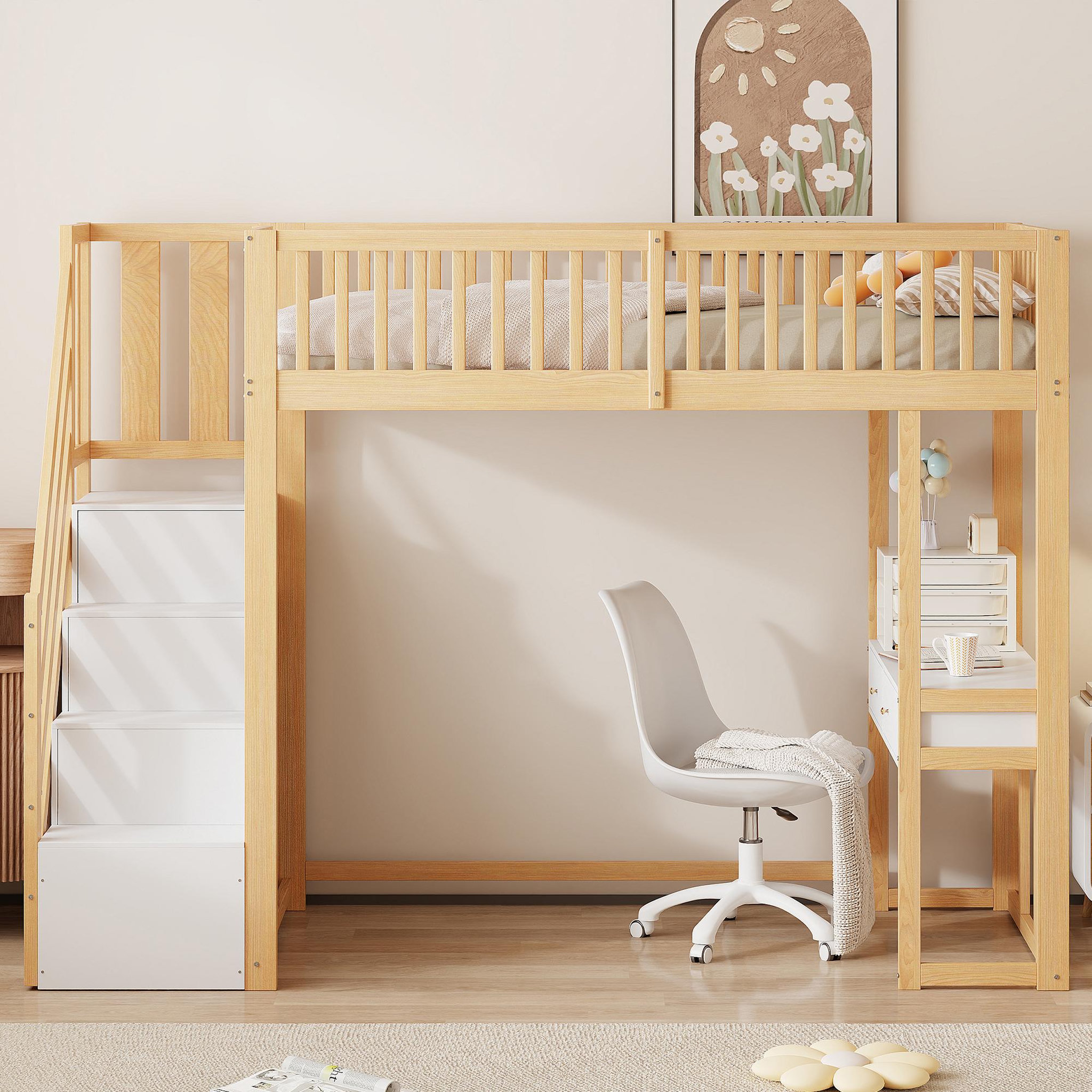 Voir la diapositive 2 : MERAX Lit mezzanine enfant
