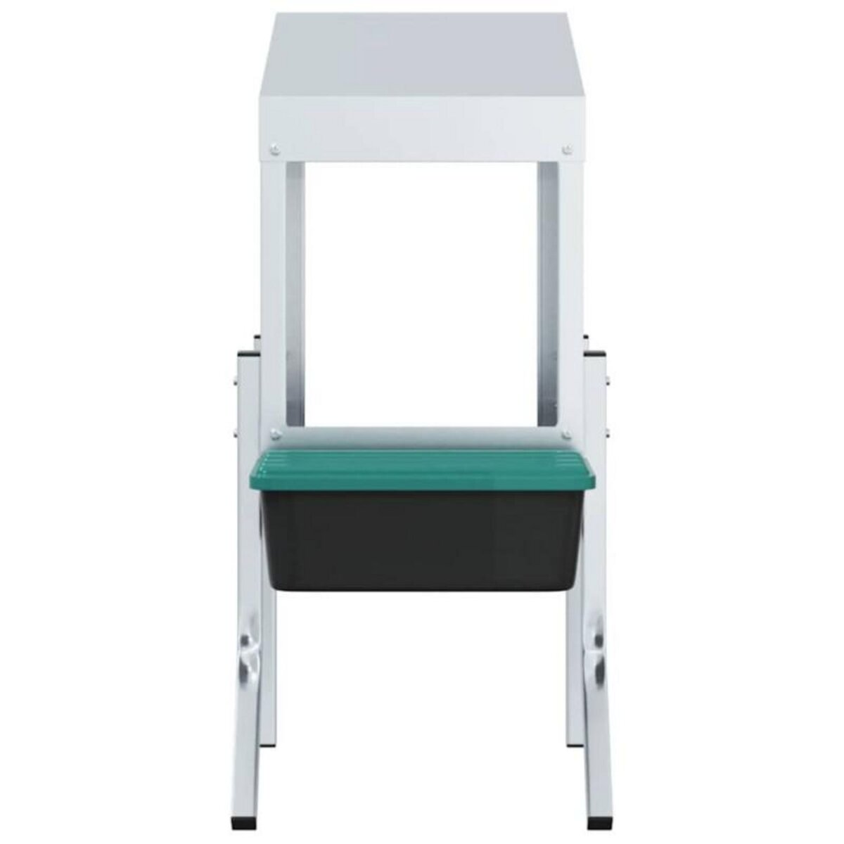 VIDAXL Nichoir à poules1 compartiment avec pieds en acier galvanisé