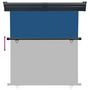 Voir la diapositive 5 : VIDAXL Auvent lateral de balcon 175x250 cm Bleu
