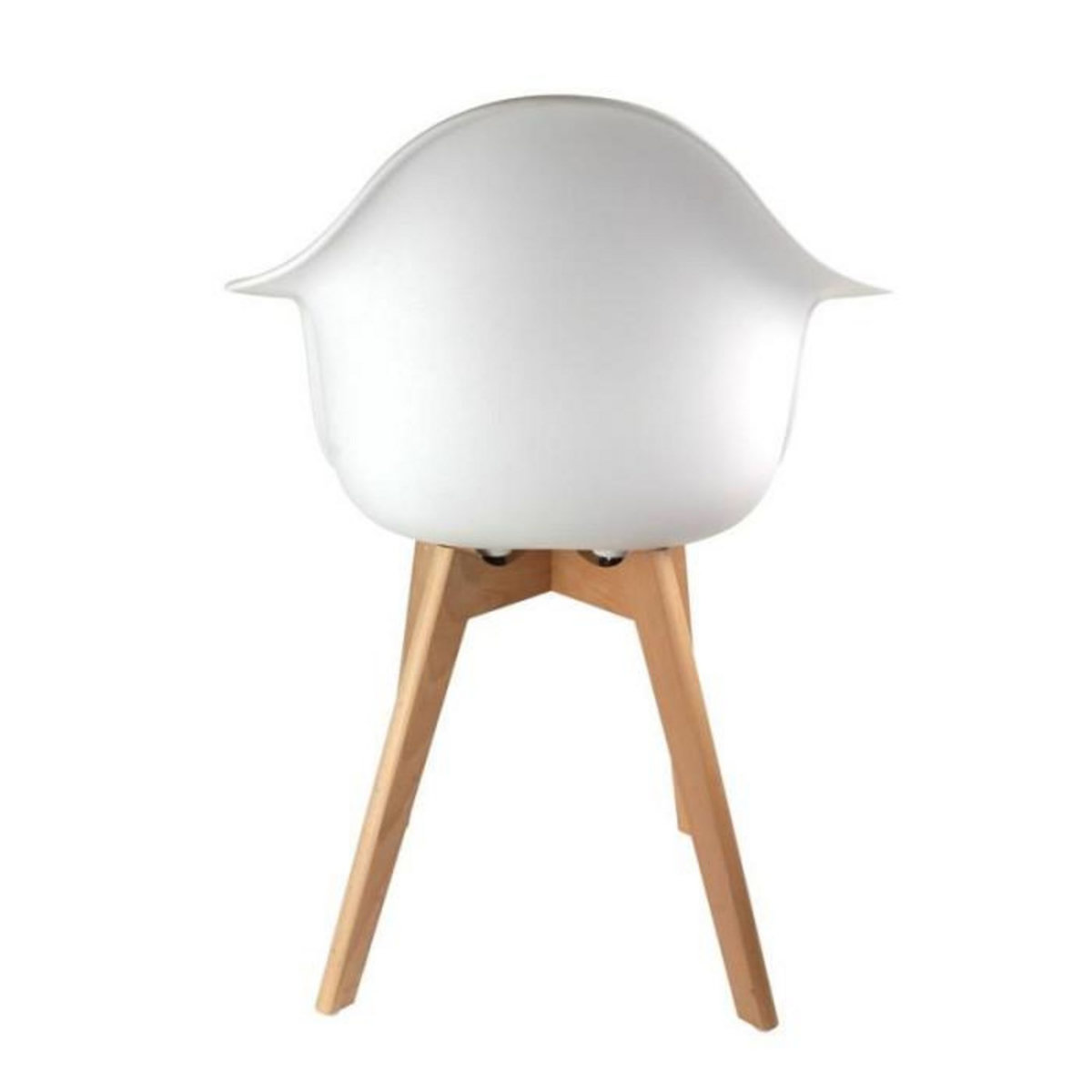 Paris Prix Lot de 2 Chaises Scandinave Enfant  Coque  42cm Blanc
