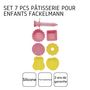 Voir la diapositive 4 : Fackelmann Set de 7 ustensiles de pâtisserie avec stylo de décoration et mini moules Fackelmann Mini Monsters