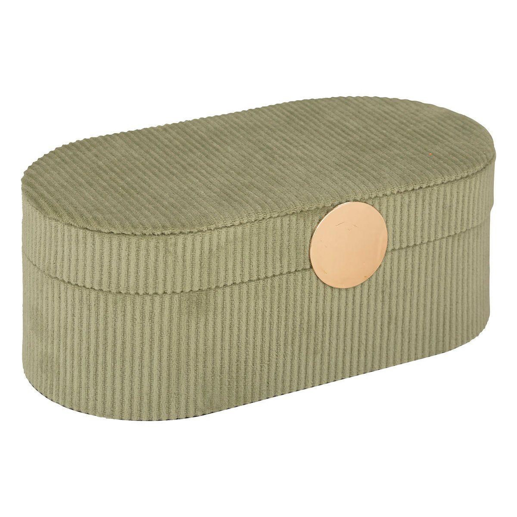 ATMOSPHERA Boîte à bijoux en velours  enya  25cm vert kaki