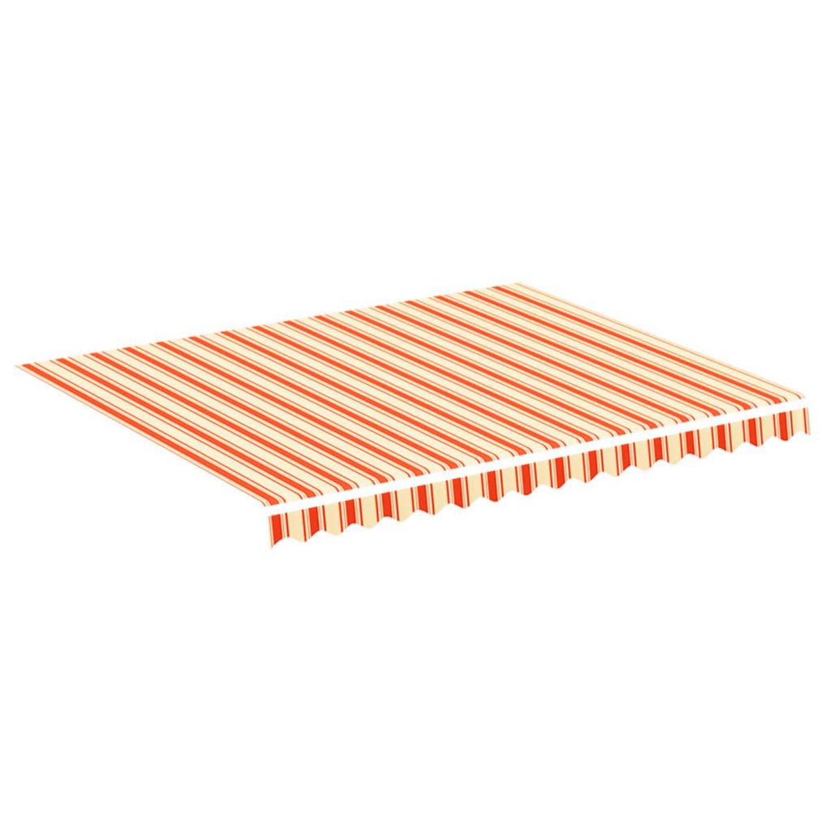 VIDAXL Tissu de remplacement pour auvent Jaune et orange 3x2,5 m