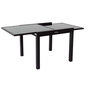 Voir la diapositive 3 : Habitat et Jardin Salon de Jardin extensible luxe 90/180  Porto 8  - Phoenix - Noir/Gris foncé - 1 Table 90/180 + 8 Fauteuils
