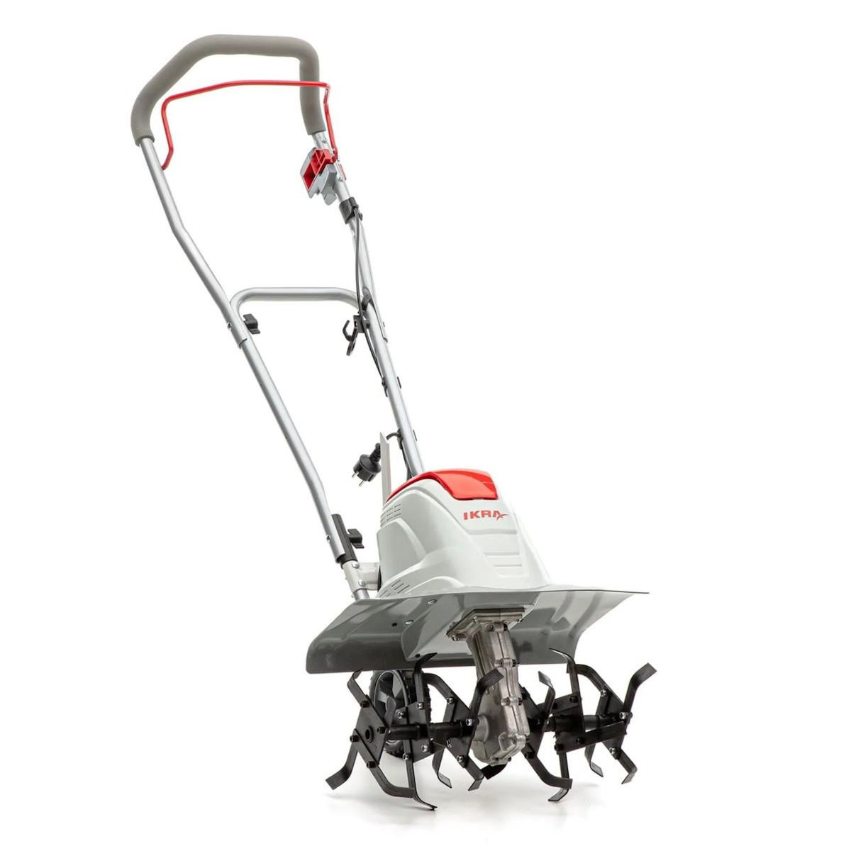 Ikra Motobineuse électrique 1500W Largeur de travail 17-45cm 6 fraises - Profondeur de travail 23cm Préparation sol jardin IKRA