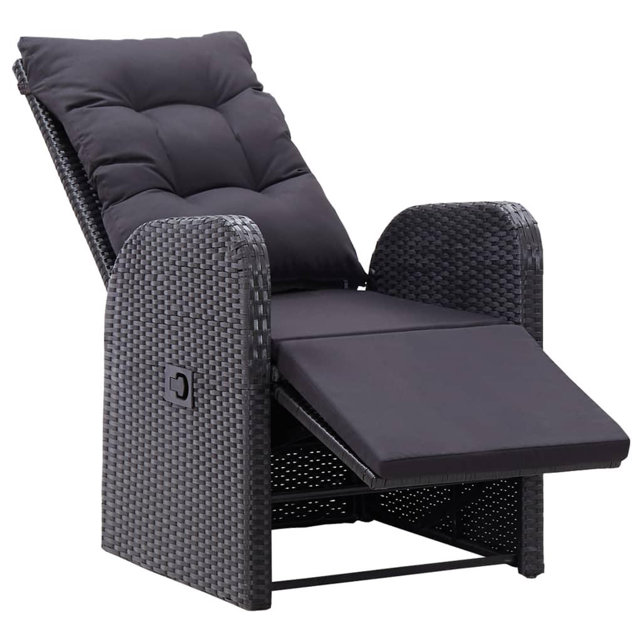 Voir la diapositive 5 : VIDAXL Chaises de jardin inclinables coussins lot de 2 Resine tressee