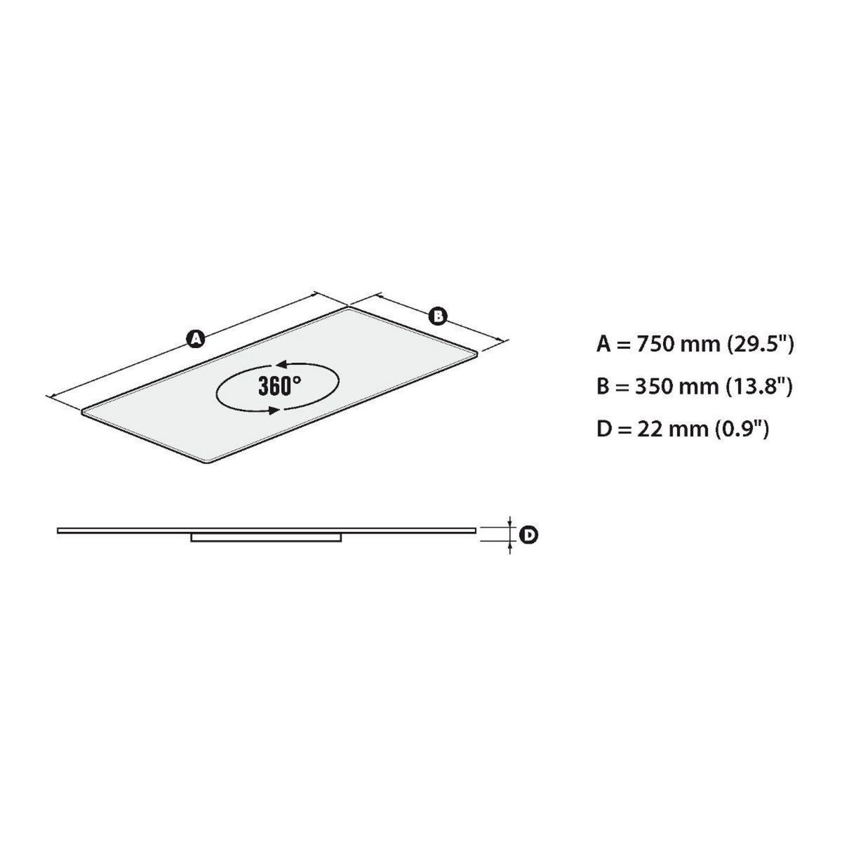 Meliconi Plateau TV Rotobase Elite L