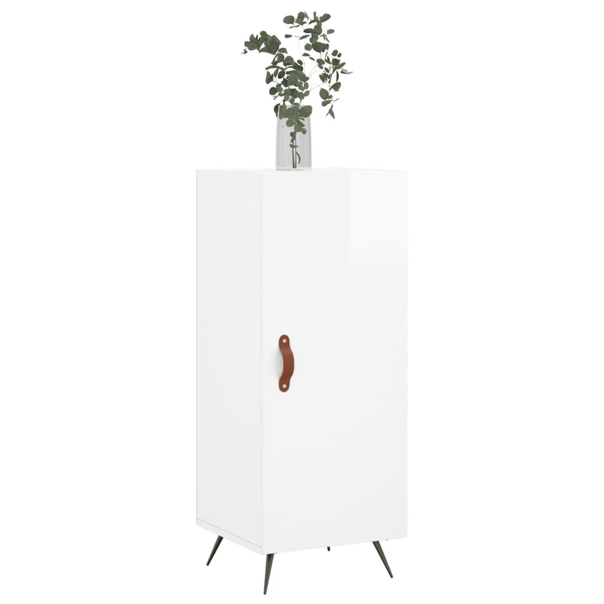 Voir la diapositive 3 : VIDAXL Buffet Blanc brillant 34,5x34x90 cm Bois d'ingenierie