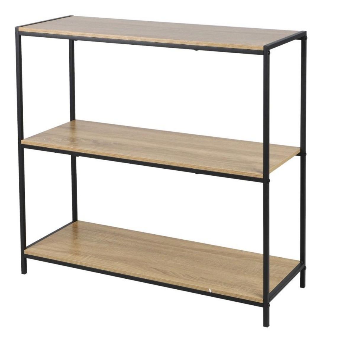 FORNORD Console en métal 3 niveaux et panneau de particules 15mm