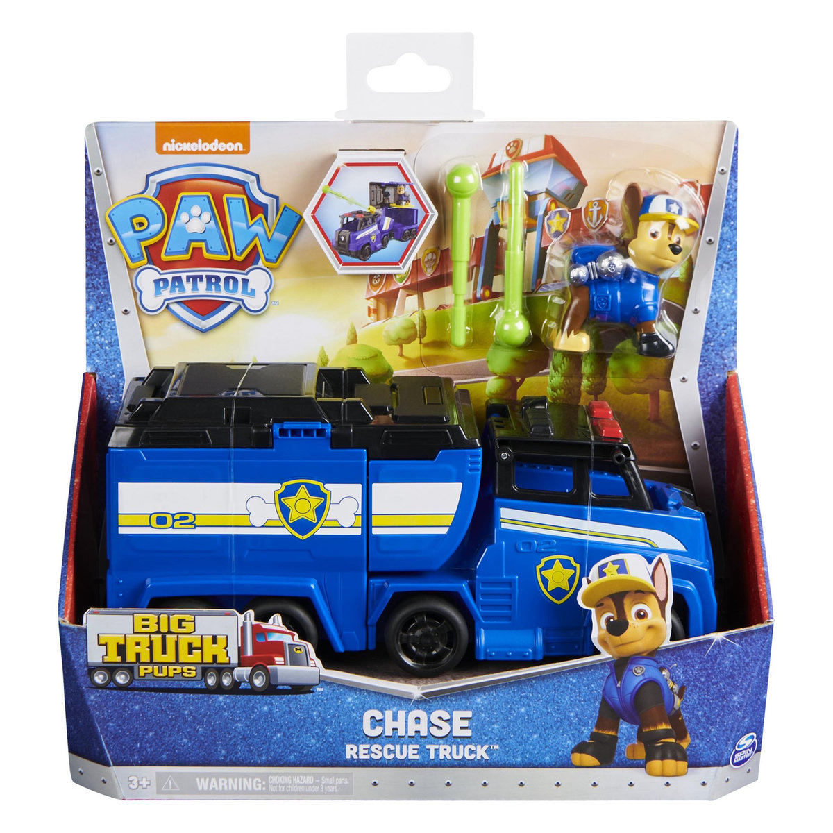 SPIN MASTER Camion et Figurine Chase Big Truck Pups La Pat' Patrouille