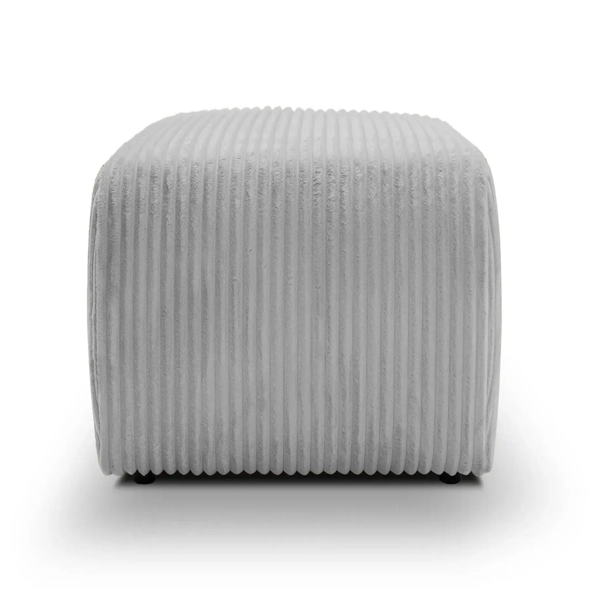 Voir la diapositive 1 : CASANOVA PARIS Elio - pouf velours côtelé