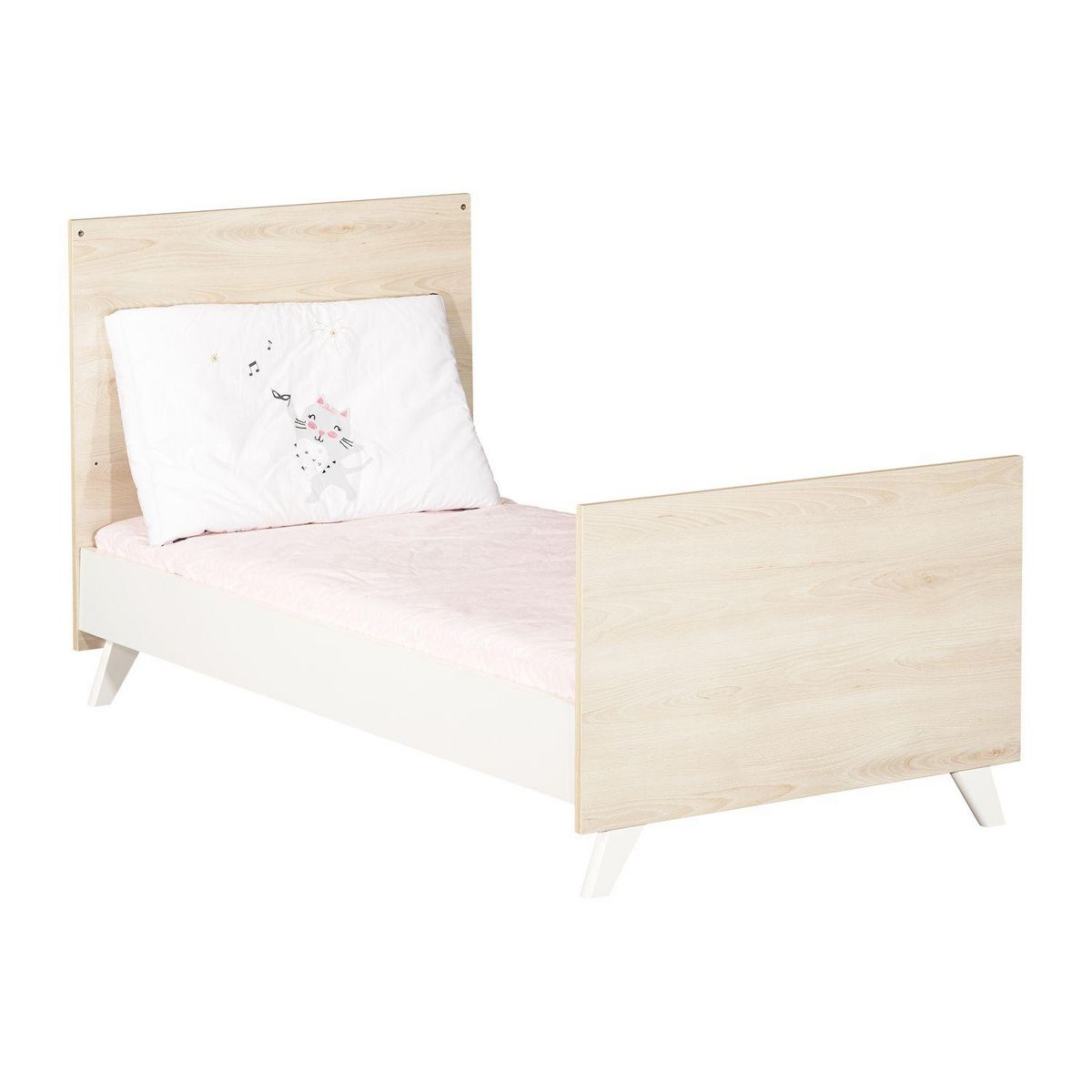 BABY PRICE  Lit bébé évolutif Little Big Bed 140x70cm SCANDI coloris naturel  