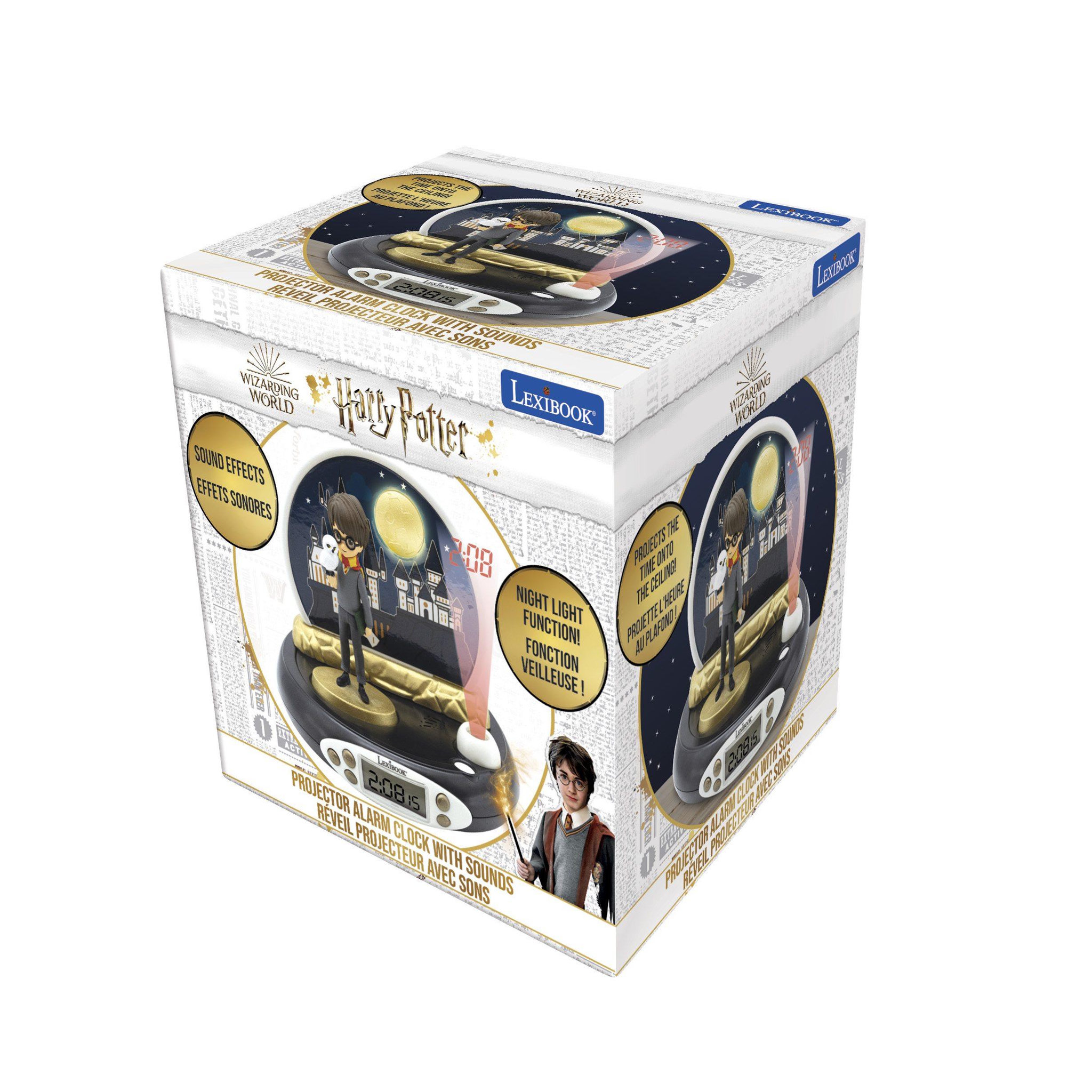 Voir la diapositive 6 : Lexibook Réveil Projecteur Harry Potter en 3D