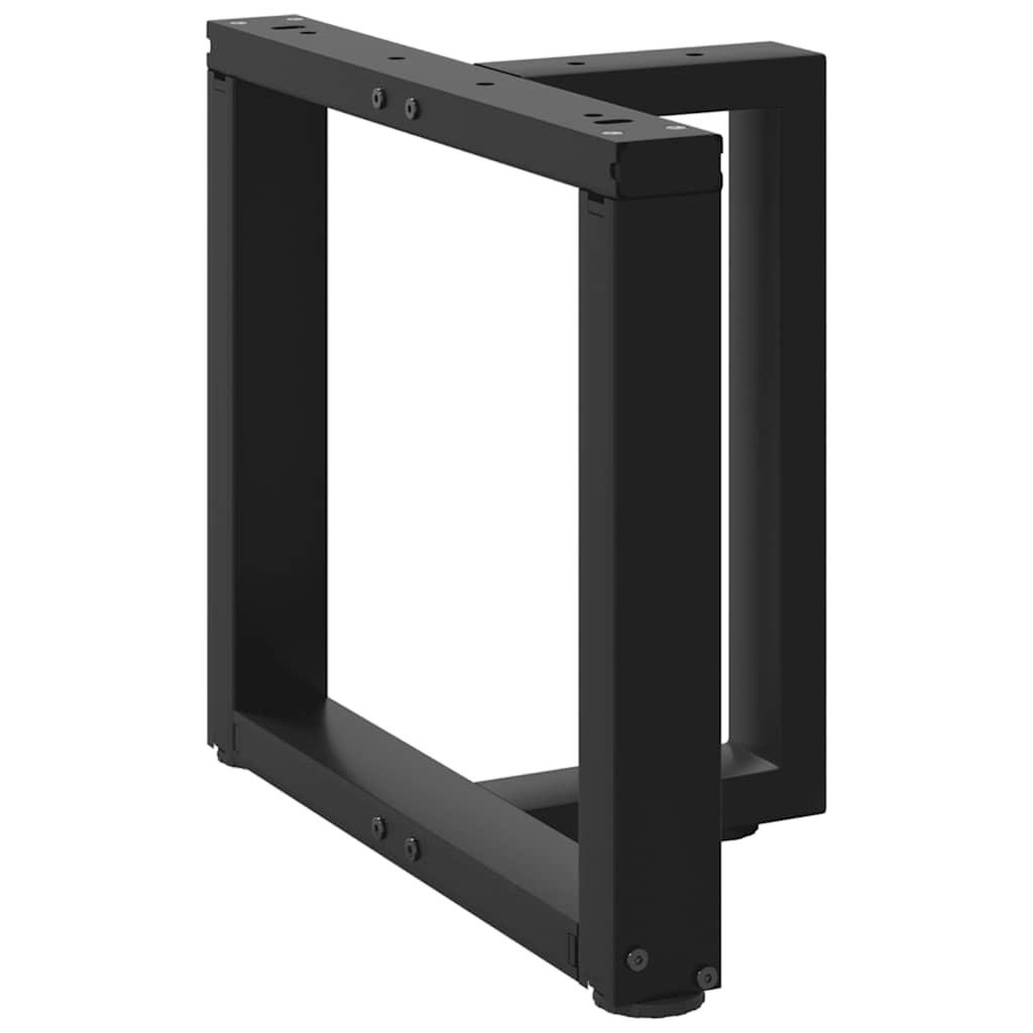 Voir la diapositive 4 : VIDAXL Pieds de table basse forme de T 2pcs noir 50x25x(42-43)cm acier