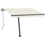 Voir la diapositive 3 : VIDAXL Auvent manuel retractable avec LED 350x250 cm Creme