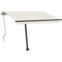 Voir la diapositive 3 : VIDAXL Auvent manuel retractable avec LED 350x250 cm Creme