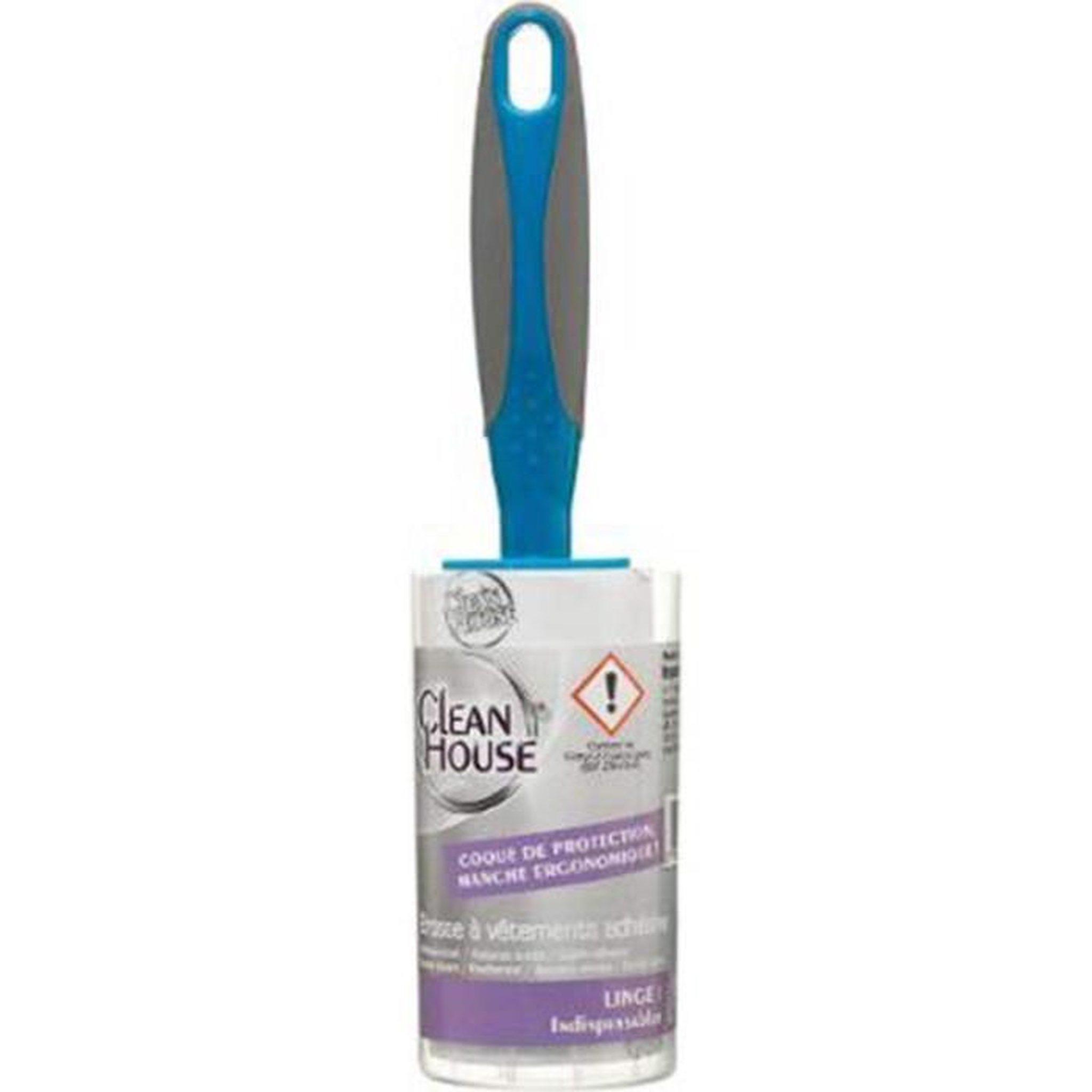 Voir la diapositive 2 : FIVE Brosse à Vêtements  Rubber  22cm Gris & Bleu