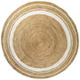 Voir la diapositive 1 : Rendez vous déco Tapis rond ∅120cm en jute-Blush
