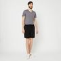 Voir la diapositive 1 : INEXTENSO Bermuda noir en coton homme