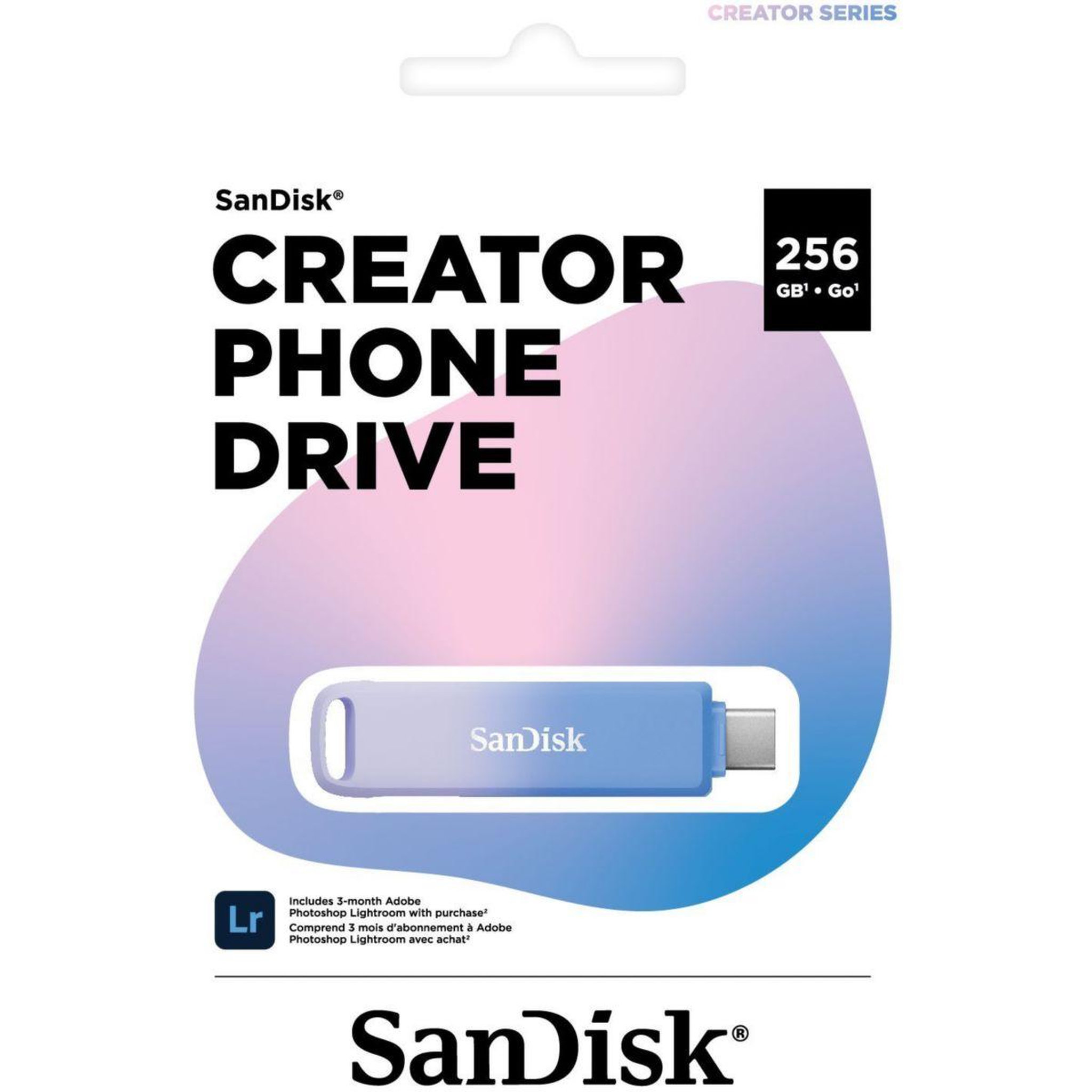 Voir la diapositive 2 : SANDISK Clé USB 256Go Type-C Creator