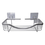 Paris Prix Panier de Douche Adhésif  Filaire  28cm Chrome