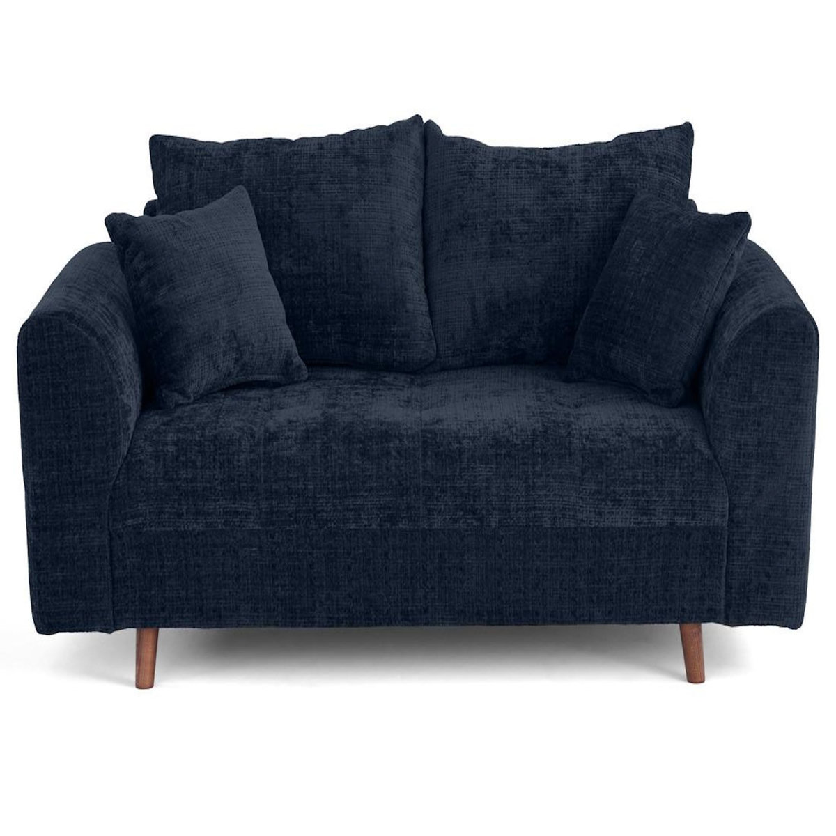 LISA DESIGN Rune - canapé droit 2 places en velours texturé
