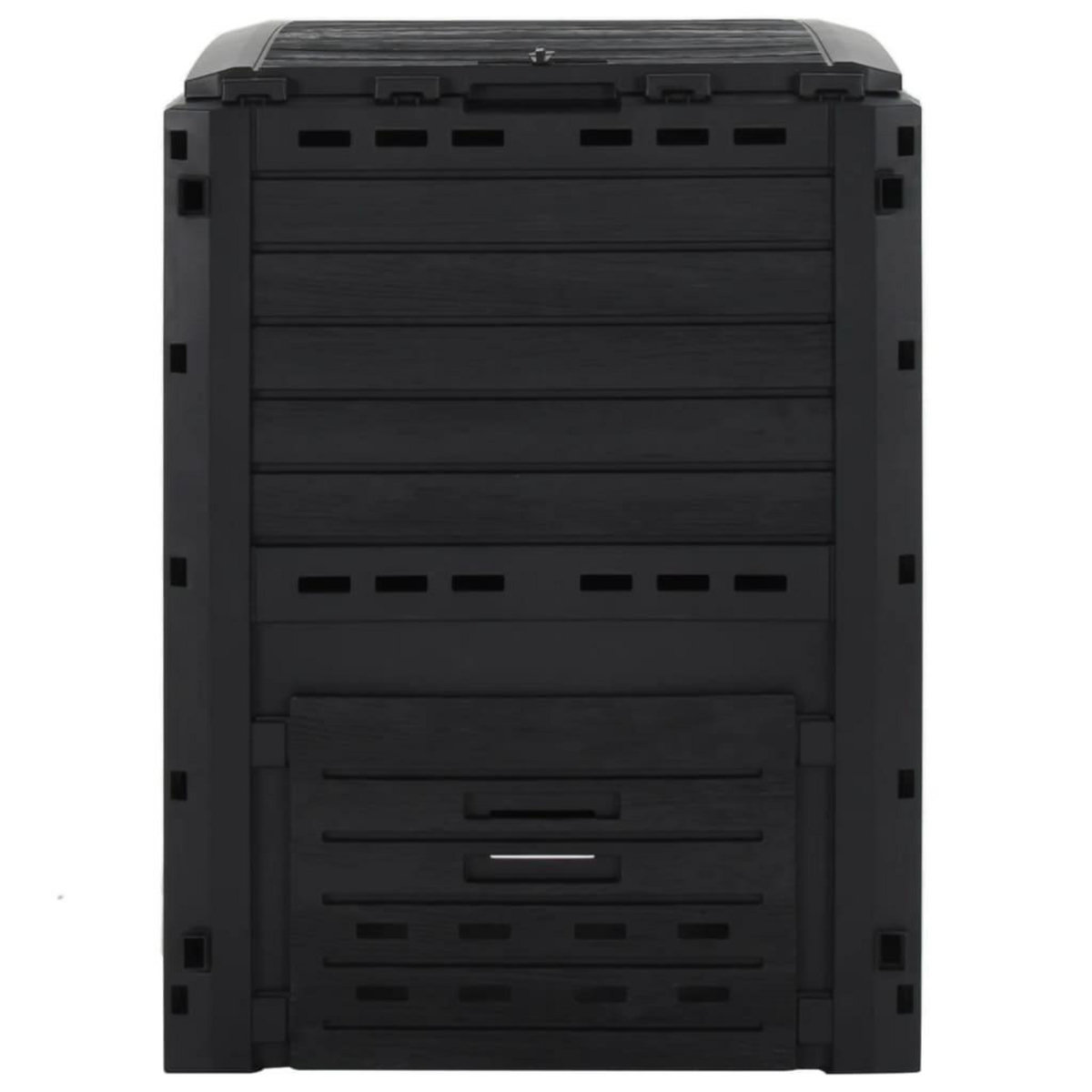 VIDAXL Composteur de jardin Noir 280 L Polypropylene