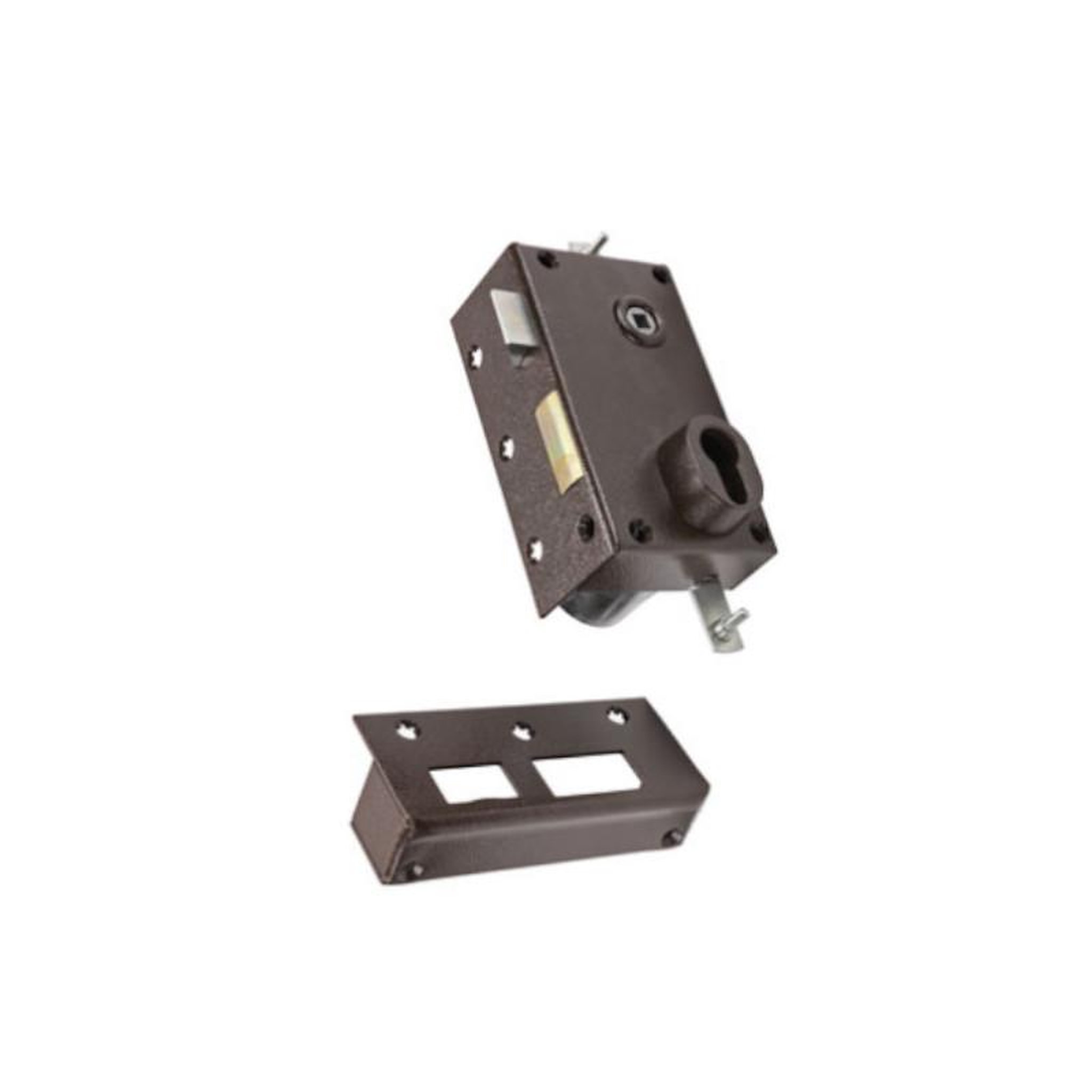 BRICARD Serrure 3 points 73 A2P* Sans cylindre marron gauche BRICARD 73079