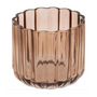 Voir la diapositive 3 : FIVE Pot à Coton en Verre  Floréa  11cm Ambre
