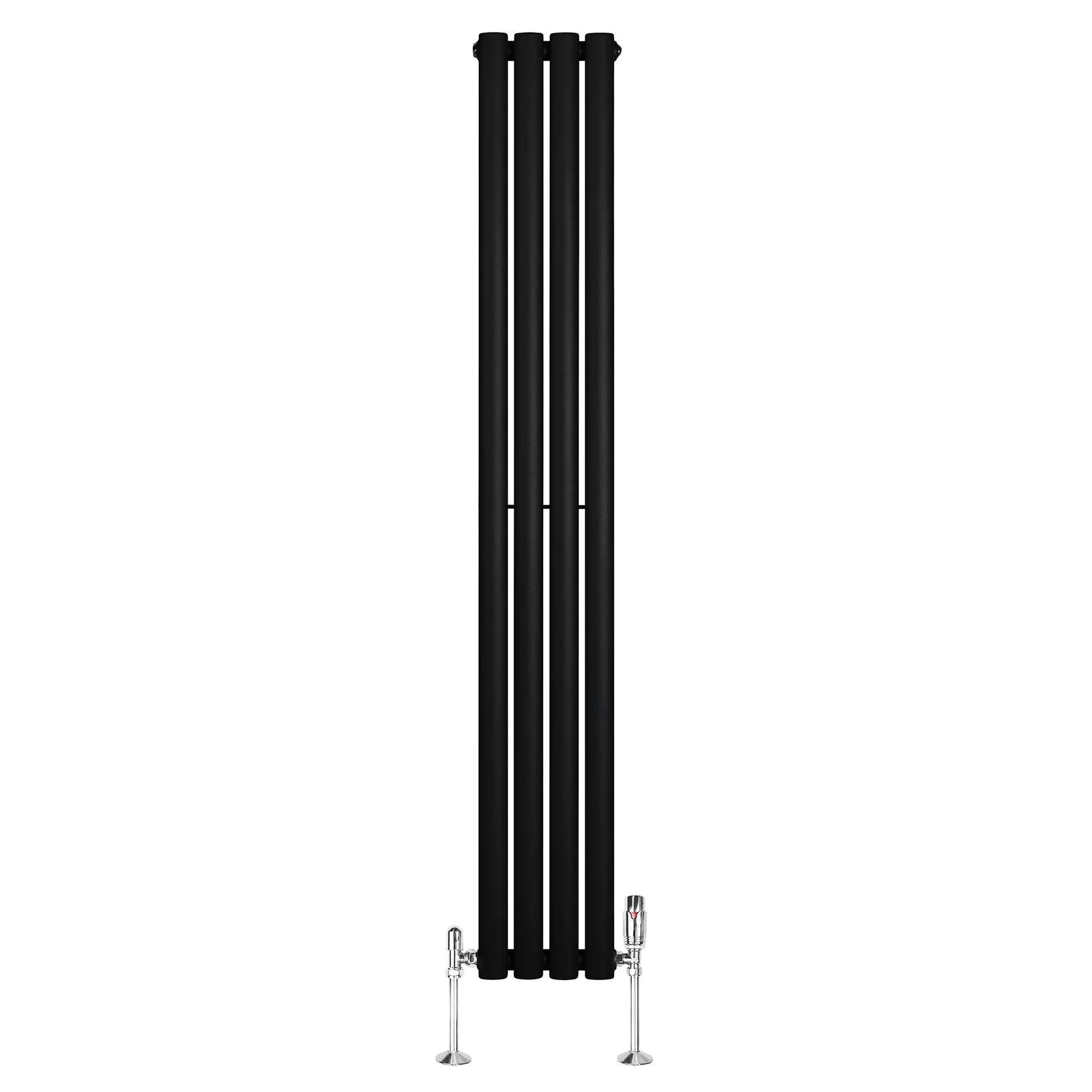 Voir la diapositive 2 : MONSTERSHOP Radiateur à colonnes ovales & vannes, 1 panneau - 1600 x 240 mm